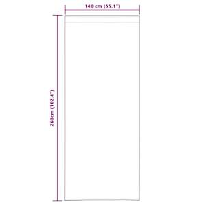 Voile Záclona se záclonami 2 pcs Písková 260 x 140 cm Polyester - obrázek 9