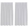 vidaXL Voile Kardin 2 tk Helehall 140 x 140 cm Pol&uuml;ester