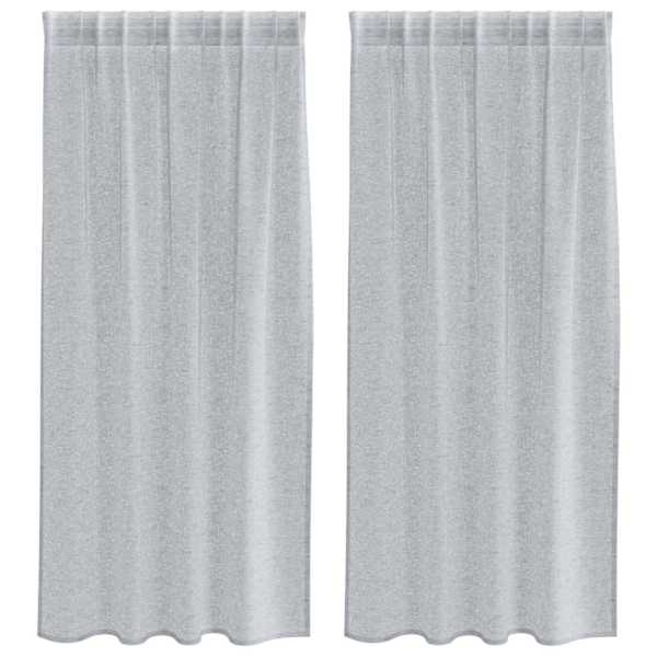 vidaXL Voile Kardin 2 tk Tumehall 175 x 140 cm Pol&uuml;ester