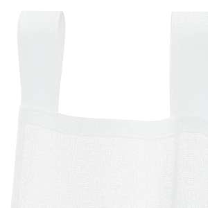 Voile Záclona se záclonami 2 pcs Bílá 140 x 140 cm Polyester - obrázek 5