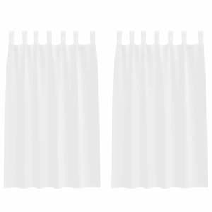 vidaXL Voile Kardin 2 tk Valge 175 x 140 cm Pol&uuml;ester