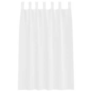 Voile Záclona se záclonami 2 pcs Bílá 175 x 140 cm Polyester - obrázek 4