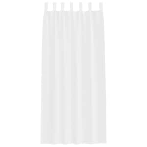 Voile Záclona se záclonami 2 pcs Bílá 245 x 140 cm Polyester - obrázek 4