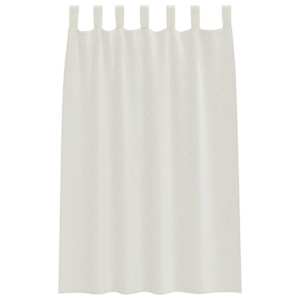 Voile Záclona se záclonami 2 pcs Krémová 175 x 140 cm Polyester - obrázek 4