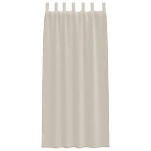 Voile Záclona se záclonami 2 pcs Písková 225 x 140 cm Polyester - obrázek 4