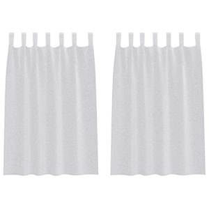 vidaXL Voile Kardin 2 tk Helehall 140 x 140 cm Pol&uuml;ester