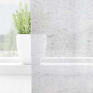 Voile Záclona 2 pcs Světle šedá 245 x 140 cm Polyester - obrázek 3