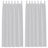 vidaXL Voile Kardin 2 tk Helehall 245 x 140 cm Pol&uuml;ester