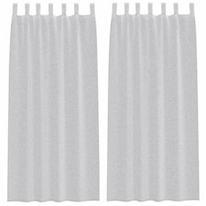 Voile Záclona 2 pcs Světle šedá 245 x 140 cm Polyester - obrázek 2