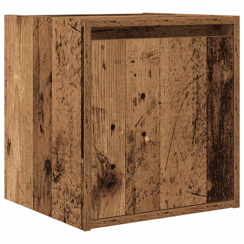 vidaXL Nástěnný noční stolek old wood 38x34x40 cm