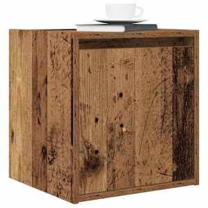 Nástěnné noční stolky 2 ks old wood 38x34x40 cm - obrázek 4