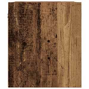 Nástěnné noční stolky 2 ks old wood 38x34x40 cm - obrázek 8
