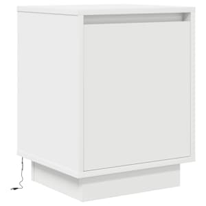 Noční skříňka s LED světly bílá 38x34x50 cm - obrázek 3