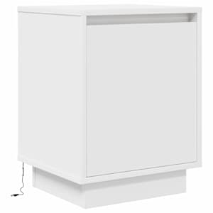 Noční stolky s LED světly 2 ks bílé 38x34x50 cm - obrázek 7