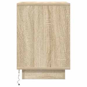 Noční skříňka s LED osvětlením Dub Sonoma 38x34x50 cm - obrázek 7