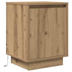Noční skříňky s LED osvětlením 2 ks Dub Artisan 38x34x50 cm - obrázek 7