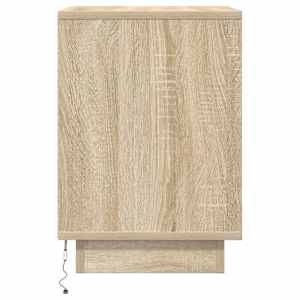 Noční skříňka s LED osvětlením Dub Sonoma 38x34x50 cm - obrázek 7