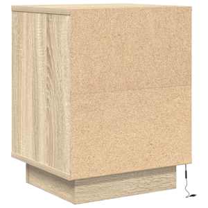 Noční skříňka s LED osvětlením Dub Sonoma 38x34x50 cm - obrázek 8