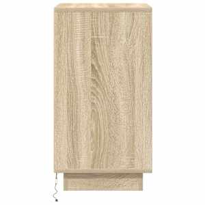 Noční skříňka s LED osvětlením Dub Sonoma 38x34x65 cm - obrázek 8