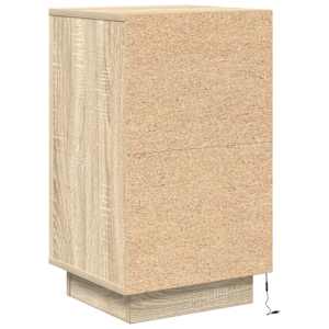 Noční skříňka s LED osvětlením Dub Sonoma 38x34x65 cm - obrázek 9