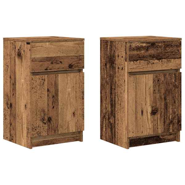 vidaXL &ouml;&ouml;kapid 2 tk vana puit 39x35x65 cm tehniline puit