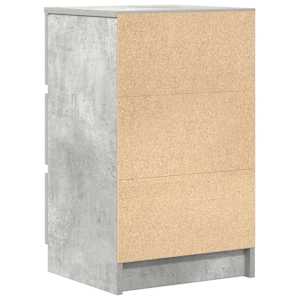 Noční skříňky se 3 zásuvkami 2 ks Betonová šedá 39x35x65 cm - obrázek 9