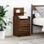  vidaXL 2 db barna tölgy éjjeliszekrények 2 fiókkal 38x34x80 cm termék 2. képe