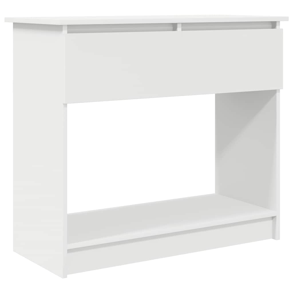 vidaXL Konzolový stolek se zásuvkami bílý 85,5x38,5x74,5 cm