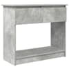 vidaXL konsoollaud sahtlitega, betoonhall, 85,5x38,5x74,5 cm