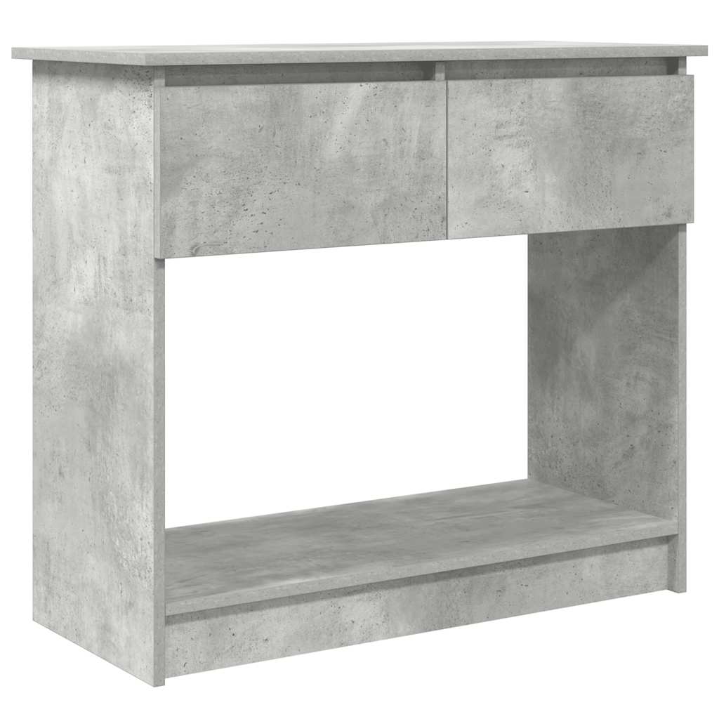 vidaXL Konzolový stolek se zásuvkami betonově šedá 85,5x38,5x74,5 cm