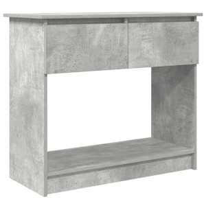 Konzolový stolek se zásuvkami betonově šedá 85,5x38,5x74,5 cm - obrázek 2