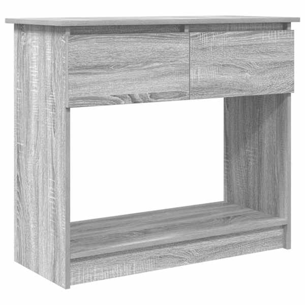 vidaXL konsoollaud sahtlitega, hall Sonoma tamm, 85,5x38,5x74,5 cm