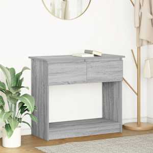 konzolna mizica s predali siva sonoma 85,5x38,5x74,5 cm