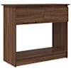 vidaXL konsoollaud sahtlitega, pruun tamm, 85,5x38,5x74,5 cm
