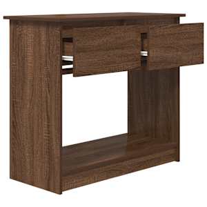 Konzolový stolek se zásuvkami Dub hnědý 85,5x38,5x74,5 cm - obrázek 5