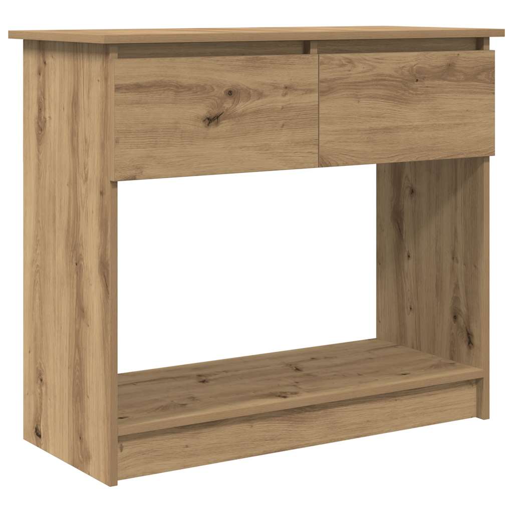 vidaXL Konzolový stolek se zásuvkami dub artisan 85,5x38,5x74,5 cm