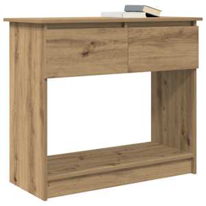 Konzolový stolek se zásuvkami dub artisan 85,5x38,5x74,5 cm - obrázek 4