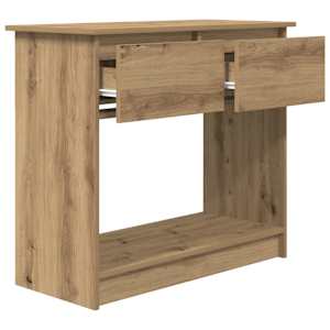 Konzolový stolek se zásuvkami dub artisan 85,5x38,5x74,5 cm - obrázek 5