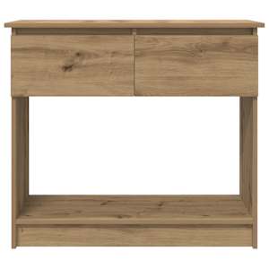 Konzolový stolek se zásuvkami dub artisan 85,5x38,5x74,5 cm - obrázek 6