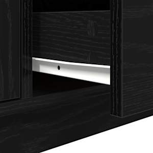 TV skříňka s LED osvětlením černý dub 100x41x50 cm - obrázek 12