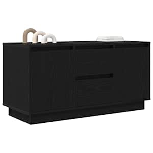 TV skříňka s LED osvětlením černý dub 100x41x50 cm - obrázek 5