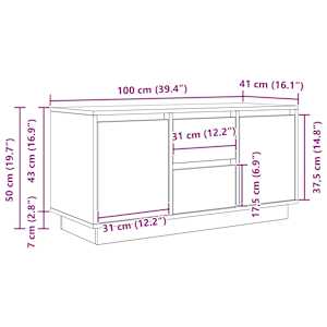 TV skříňka s LED osvětlením Dub Sonoma 100x41x50 cm - obrázek 15