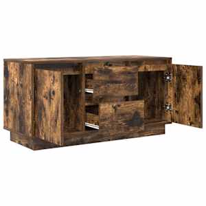 Televizní skříňka s LED světly kouřový dub 100x41x50 cm - obrázek 6