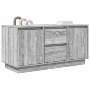 TV skříňka s LED světly šedý sonoma 100x41x50 cm - obrázek 5