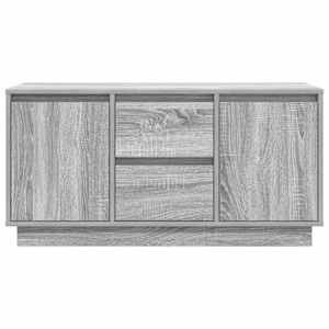 TV skříňka s LED světly šedý sonoma 100x41x50 cm - obrázek 7
