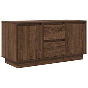 TV skříňka s LED osvětlením Dub hnědý 100x41x50 cm - obrázek 3