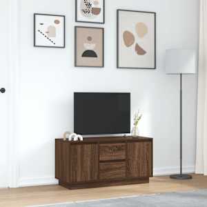 TV skříňka s LED osvětlením Dub hnědý 100x41x50 cm - obrázek 4