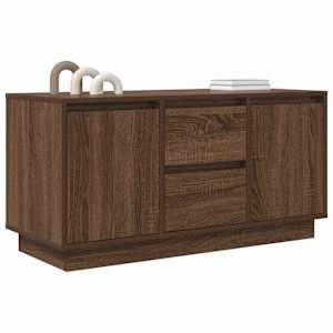 TV skříňka s LED osvětlením Dub hnědý 100x41x50 cm - obrázek 5