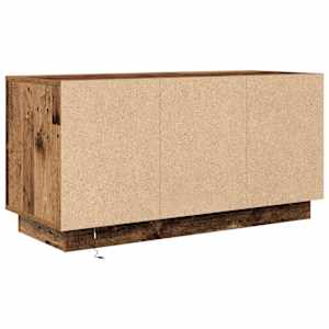 TV skříňka s LED osvětlením starého dřeva 100x41x50 cm - obrázek 9
