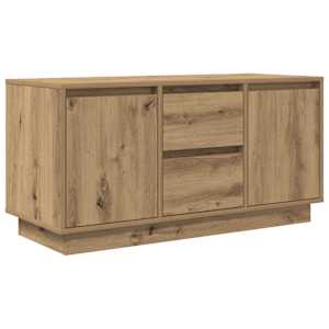 TV skříňka s LED osvětlením dub artisan 100x41x50 cm - obrázek 3